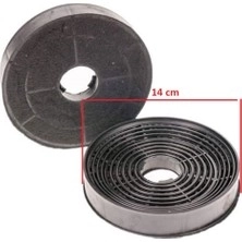 ASPİRATÖR KARBON KÖMÜRLÜ FİLİTRE KÜÇÜK 14 CM ÇİFT