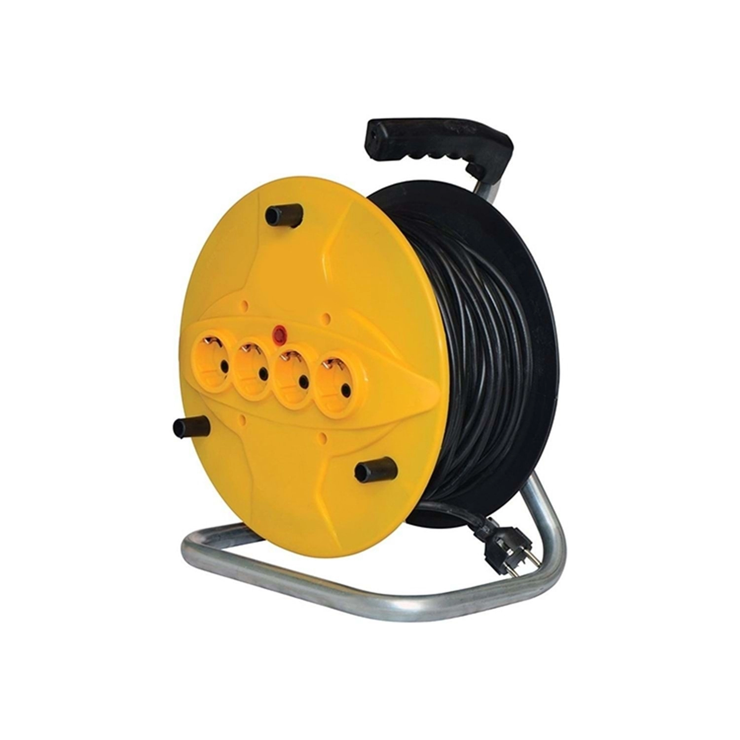 Makaralı Uzatma Kablosu 3x2,5 mm² 50 Metre Seyyar Kablo – Elektrikli El Aletleri ve Bahçe Kullanımına Uygun