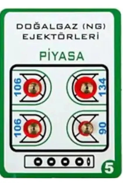 DOĞALGAZ ENJEKTÖR MEME TAKIMI PİYASA 6mm ÜNİVERSAL