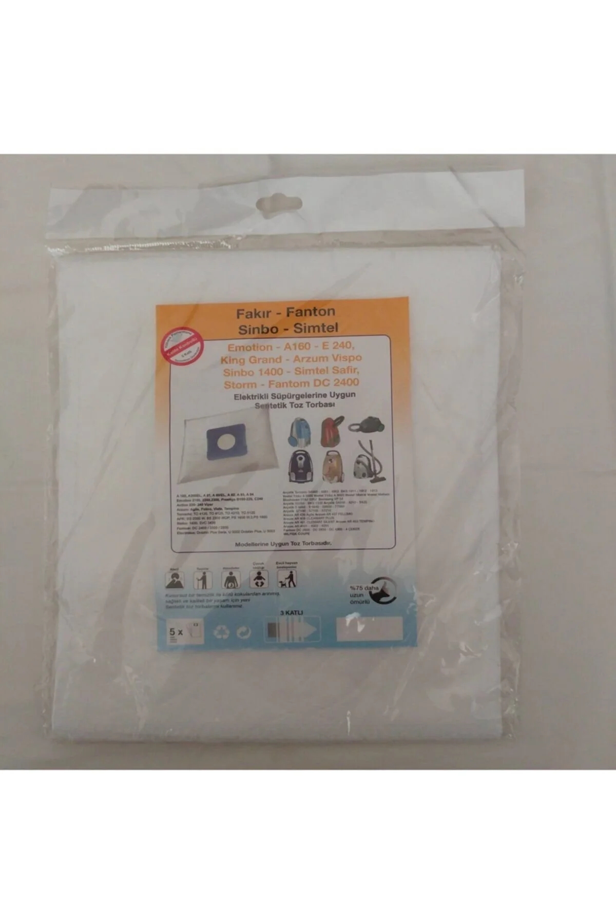 Emotion Elektrikli Süpürge Toz Torbası ( 5 Adet )