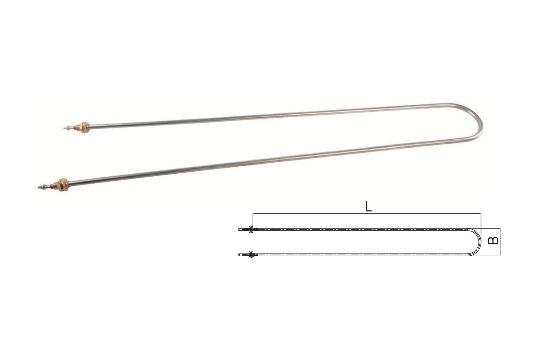 BENMARİ REZİSTANSI DÜZ REK 99CM  3000W 220V U  R1022