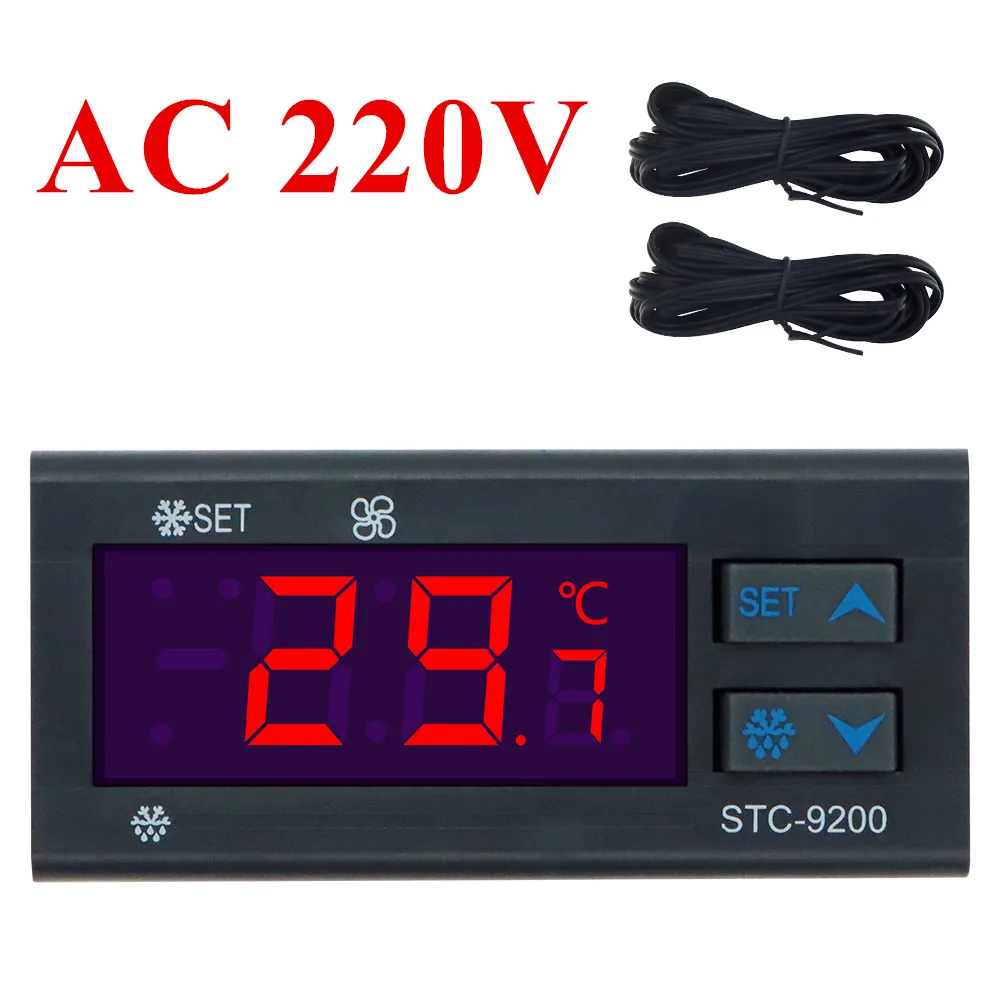 STC-9200 ELİTECH DİJİTAL TERMOSTATI FAN KONTROLLÜ SOĞUTMA DEFROST  ÇİFT PROB İŞLEMCİ
