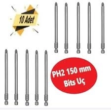 CMC TOOLS PH2 150 mm Bits Uç – Yıldız Tornavida Ucu