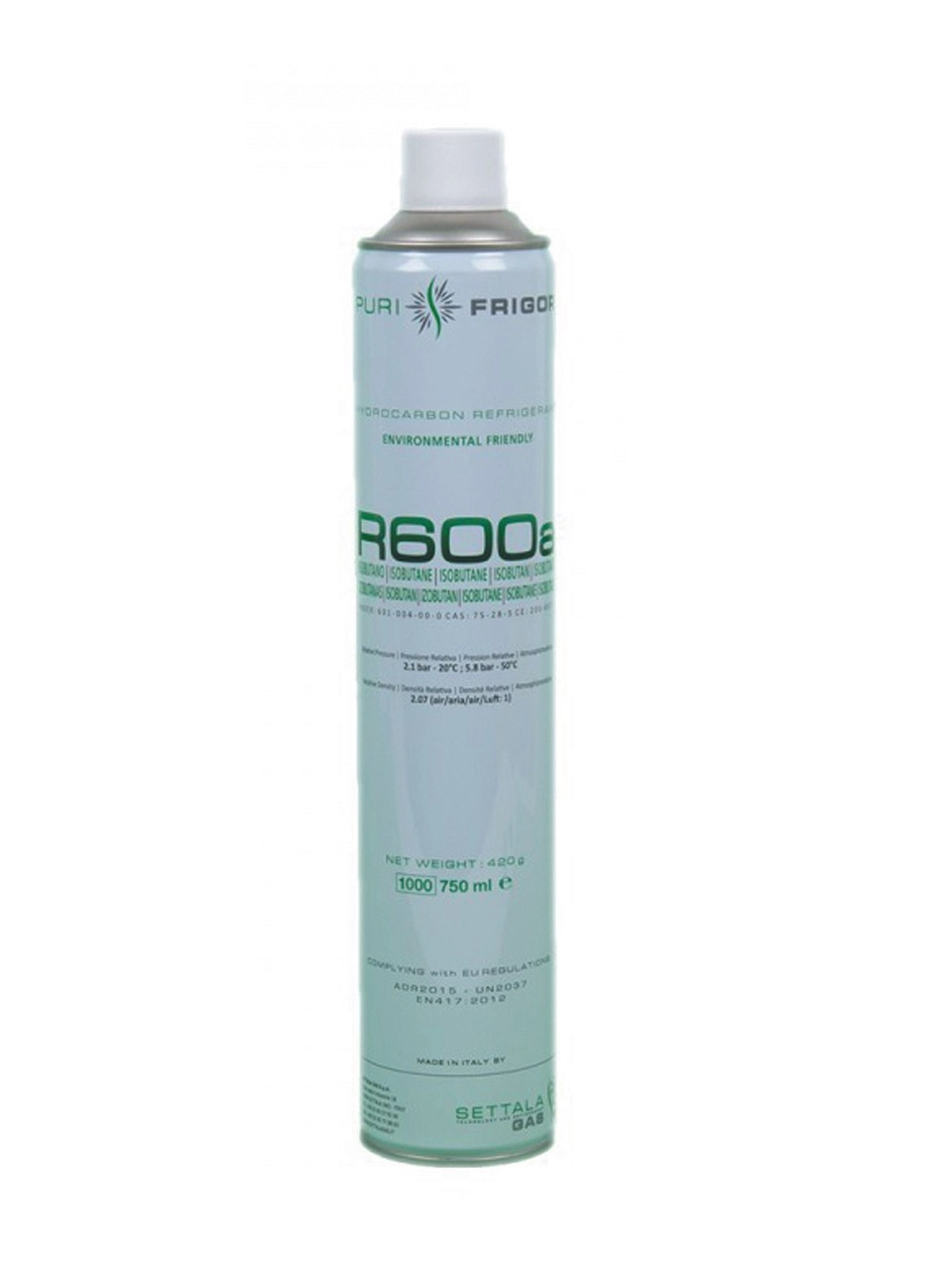 ISOBUTANE R600a GAZ  Buzdolabı Gazı SETTALA  PURİ
