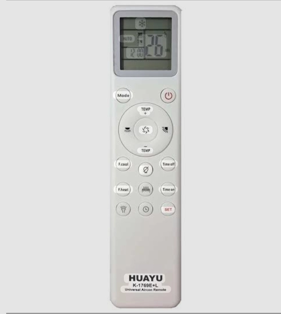 ÜNİVERSAL AKILLI KLİMA KUMANDASI HUAYU K-1769E-L