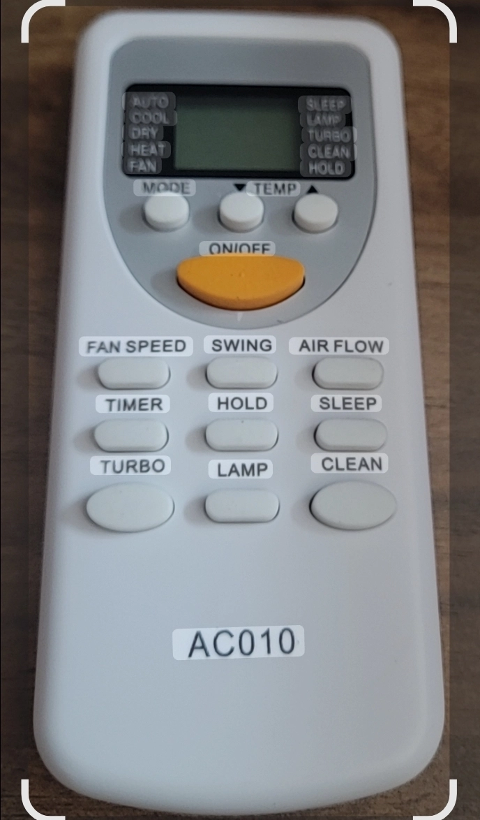  KLİMA KUMANDA DEMİRDÖKÜM  AC010