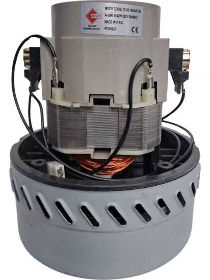 SÜPÜRGE MOTORU 03 06 100 ART/ 60  1400W RB60 ÇİFT FANLI YIKAMALI BAKIR SARGILI