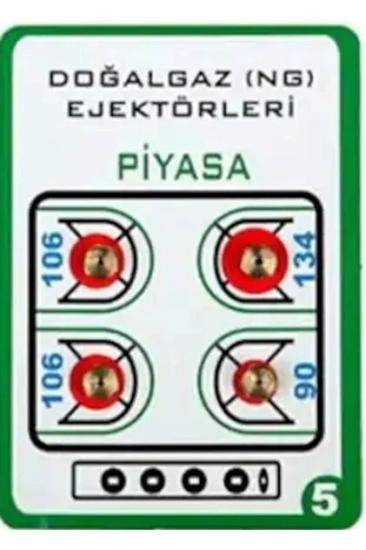 DOĞALGAZ ENJEKTÖR MEME TAKIMI PİYASA 6mm ÜNİVERSAL