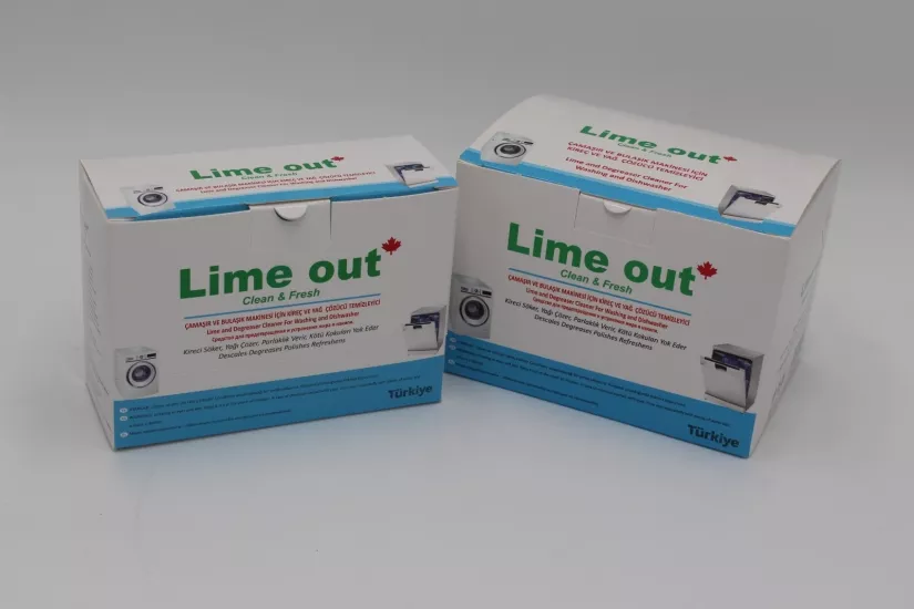 LİME OUT ÇAMAŞIR BULAŞIK MAKİNESİ TEMİZLEYİCİ KİREÇ SÖKÜCÜ YAĞ ÇÖZÜCÜ (50gr 5’li paket )