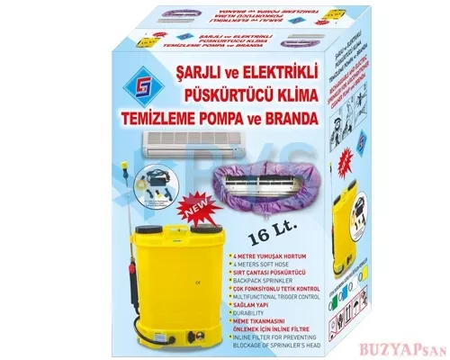 AKÜLÜ/ŞARJLI BASINÇLI POMPA 16 LT