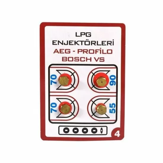 FIRIN OCAK  ENJEKTÖR MEME TAKIM LPG 7MM ÜNİVERSAL