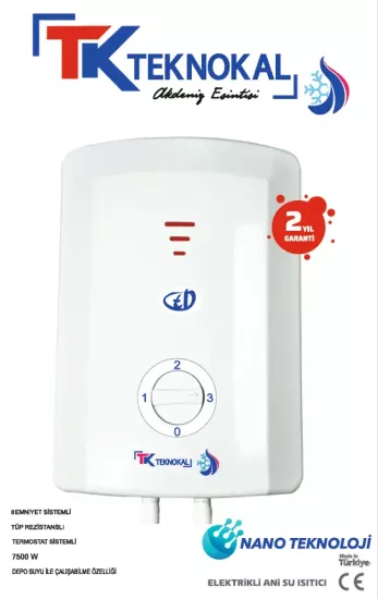 ELEKTRİKLİ ANİ SU ISITICI - BANYO ŞOFBENİ- KROM REZİSTANSLI