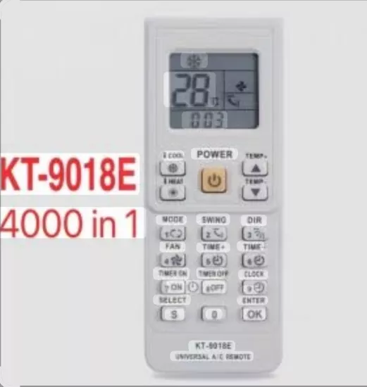 ÜNİVERSAL KLİMA KUMANDASI KT - 9018  AKILLI  KUMANDA 