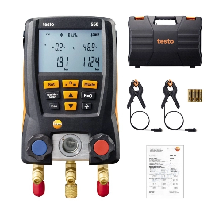 TESTO 550S DİJİTAL MANİFOLD  AKILLI KLİMA VE SOĞUTMA TEST CİHAZI