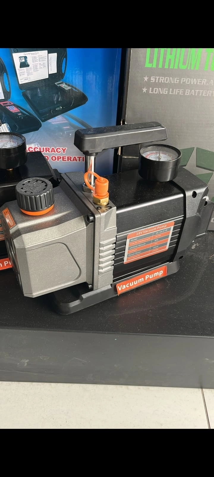ŞARJLI VAKUM POMPASI 5CFM 8.5 M3  R22 -R134 -R404 -R410
